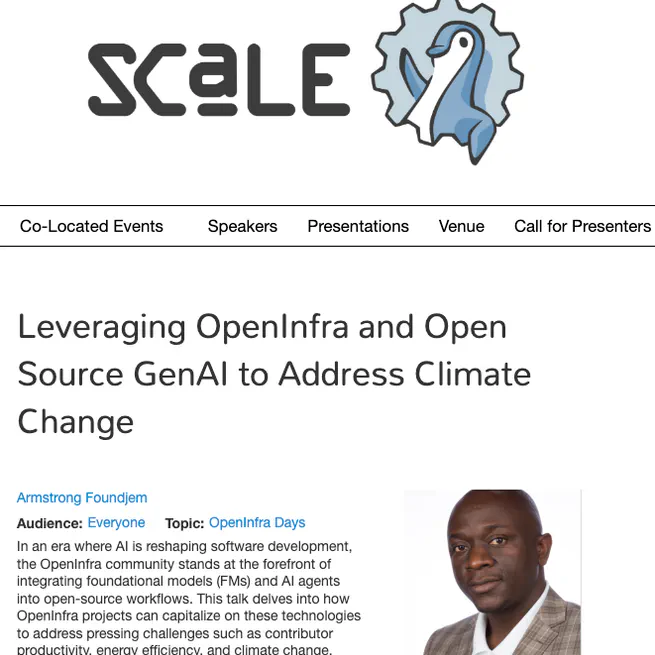 Leveraging OpenInfra and Open Source GenAI to Address Climate Change